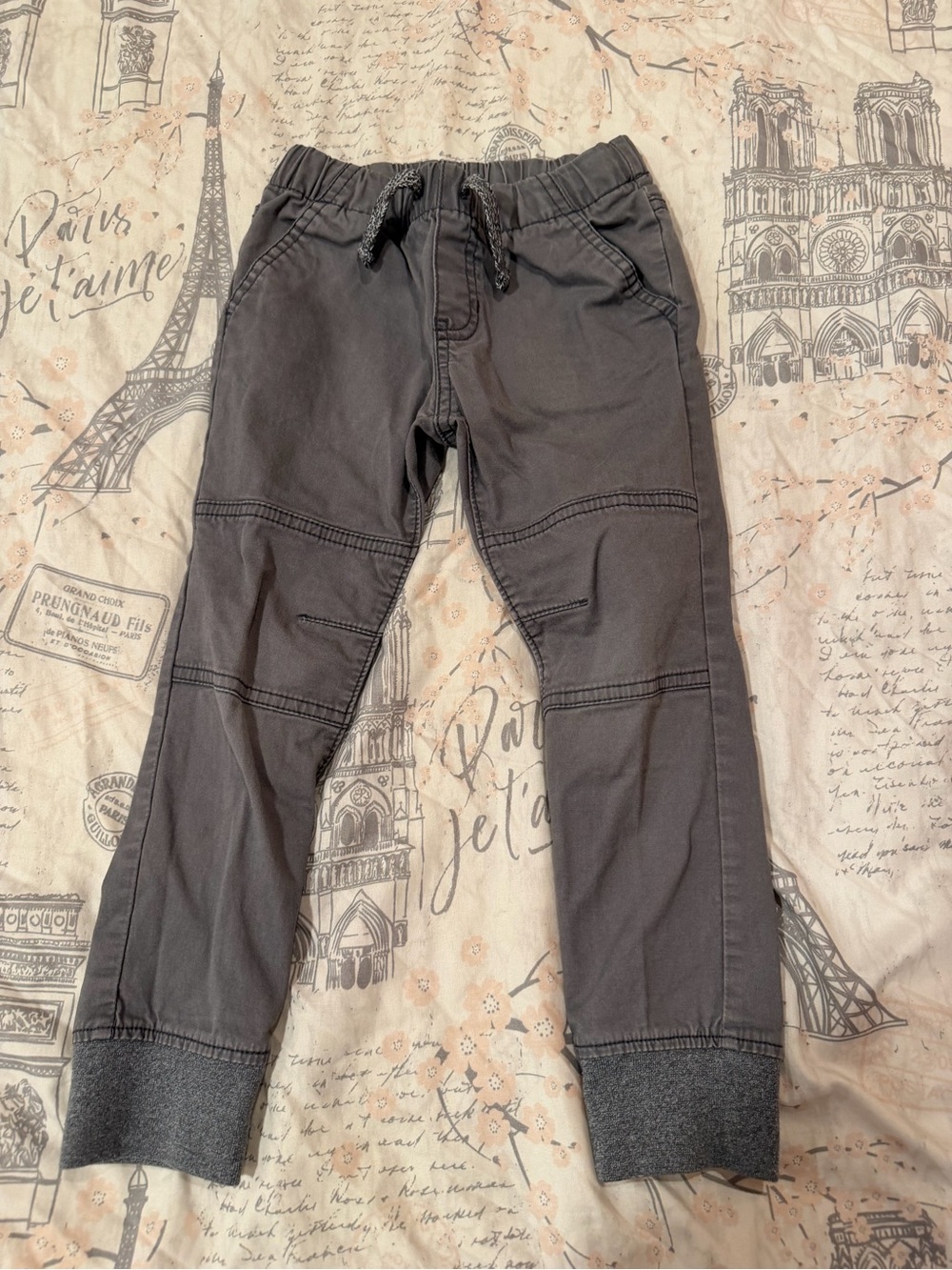 Cat & Jack Gray Drawstring Jogger Pants size 4T